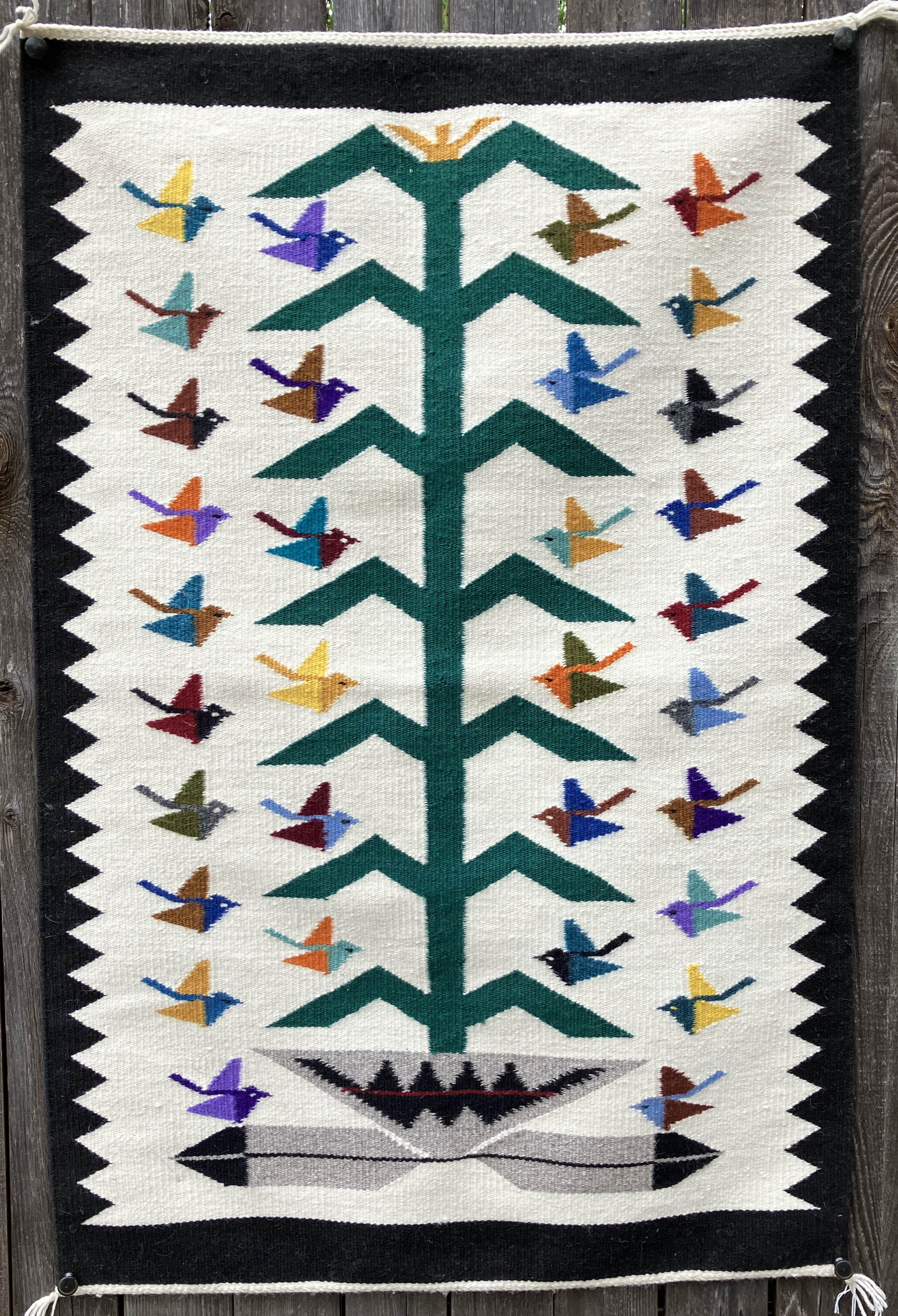 Wil Begaye | Navajo Germantown Weaving | Penfield Gallery of Indian Arts | Albuquerque, New Mexico